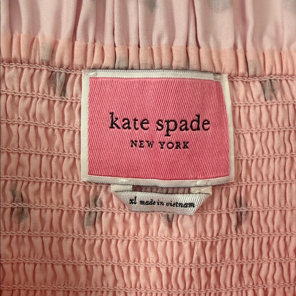 Kate Spade Pink Ladybug patternMaxi Dress - Picture 2 of 5